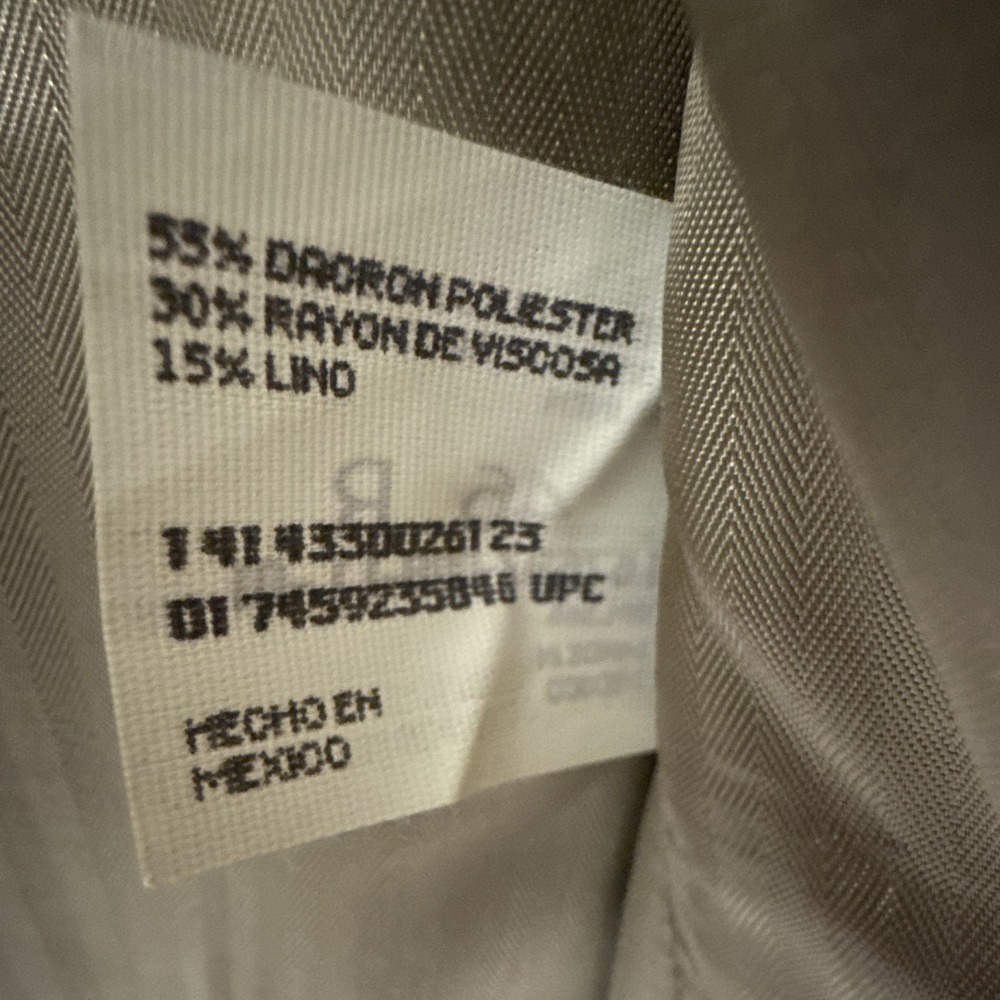 Men's NEW HAGGAR Blue 46 Reg Suit Jacket Sport Coat Blazer$120 - Picture 5 of 9